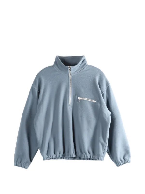 Rier Half-zip Fleece Sweatshirt in Blue
