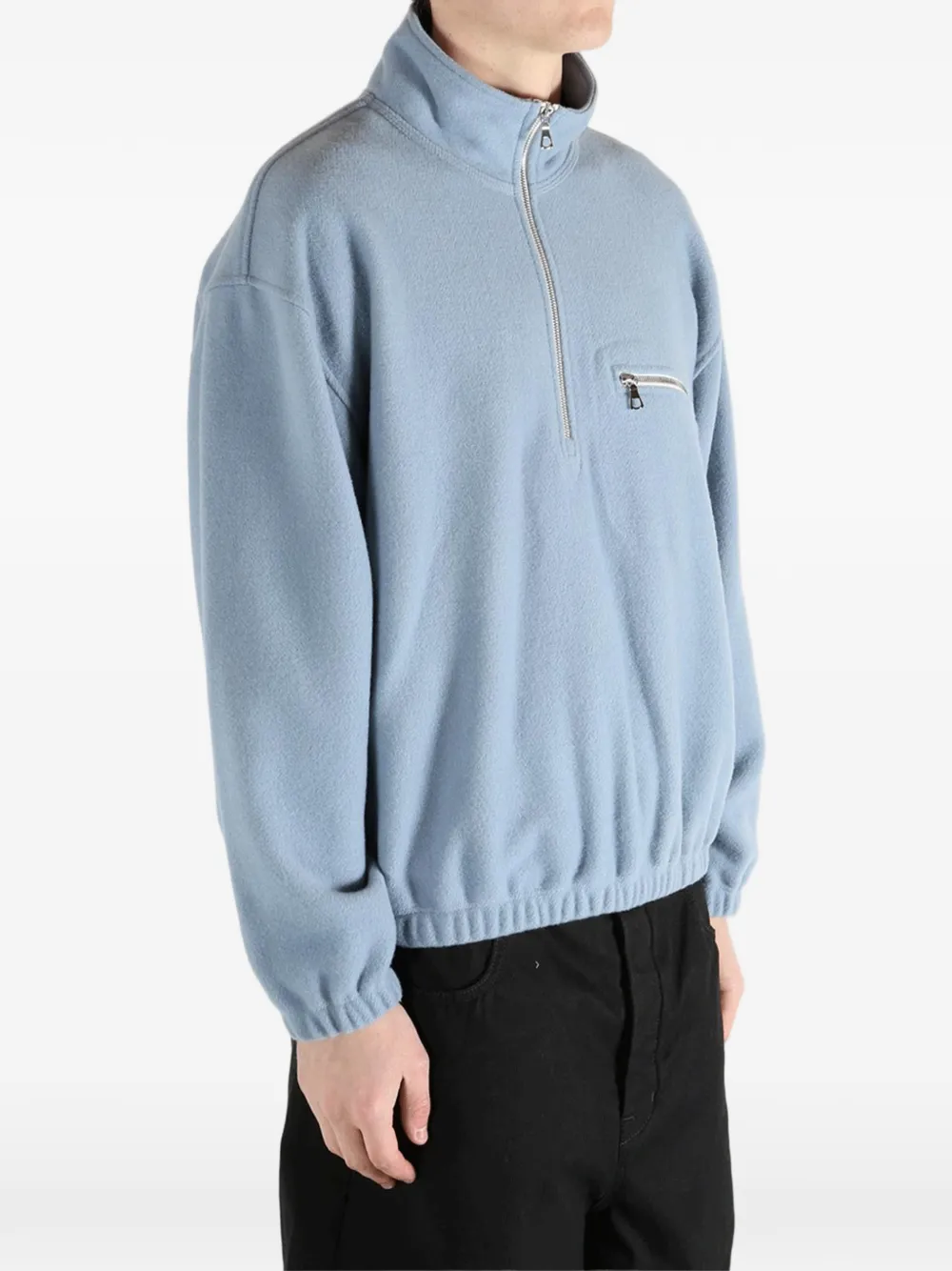  Rier Half-zip Fleece Sweatshirt - Blue 