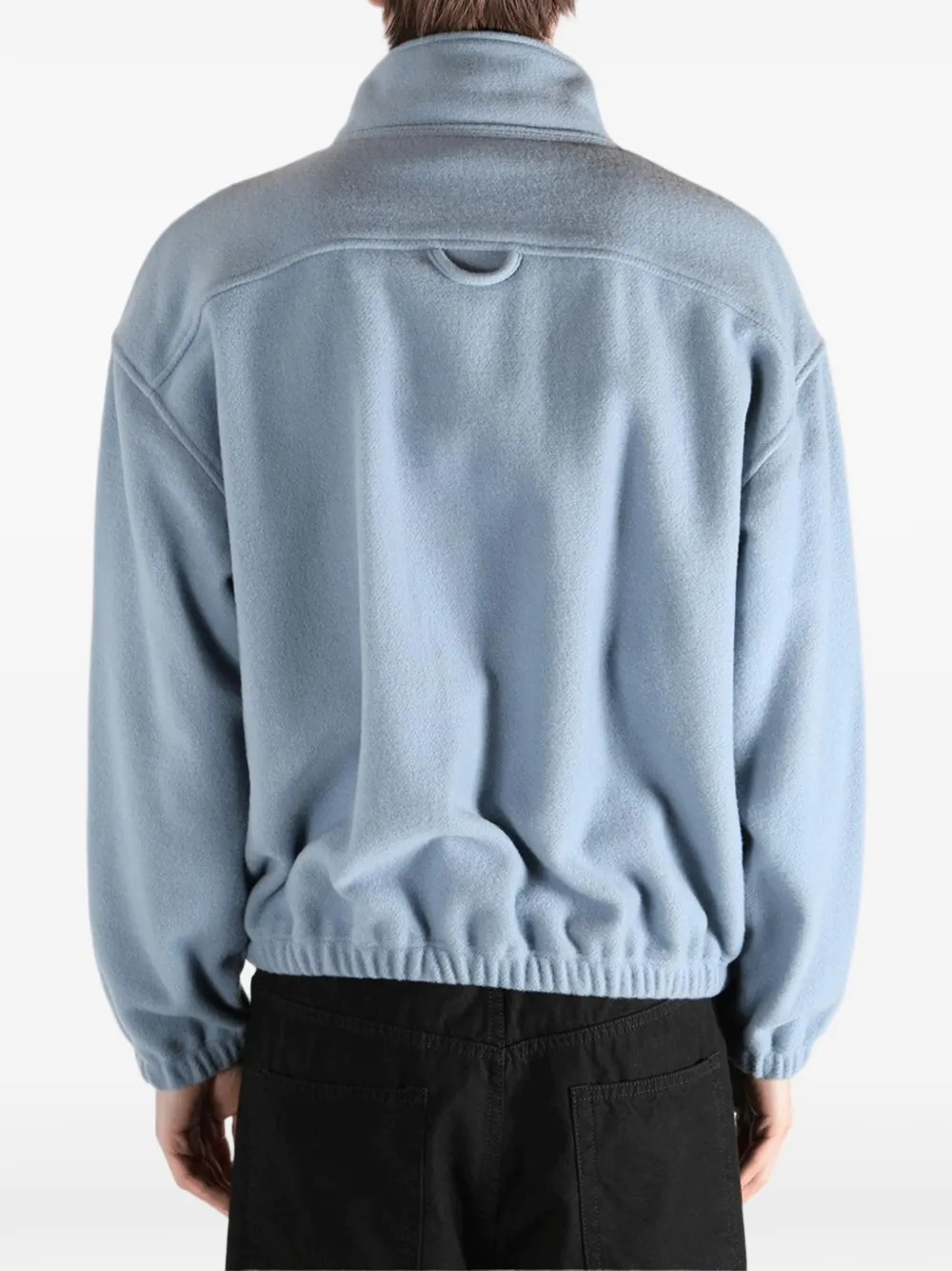 Rier Half-zip Fleece Sweatshirt in Blue, view 4