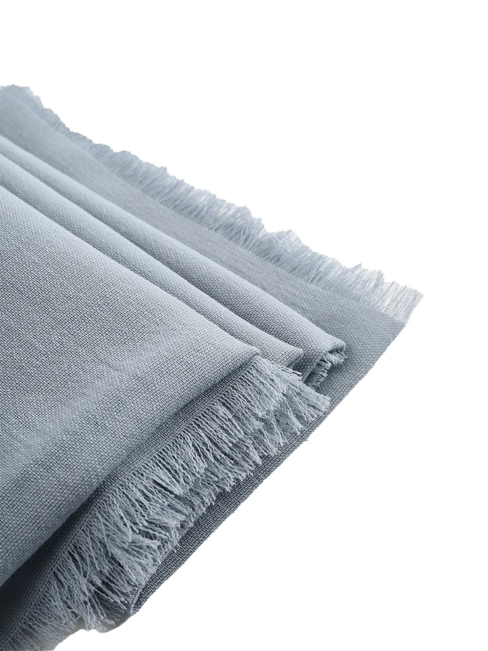  Rier Frayed Scarf - Blue 