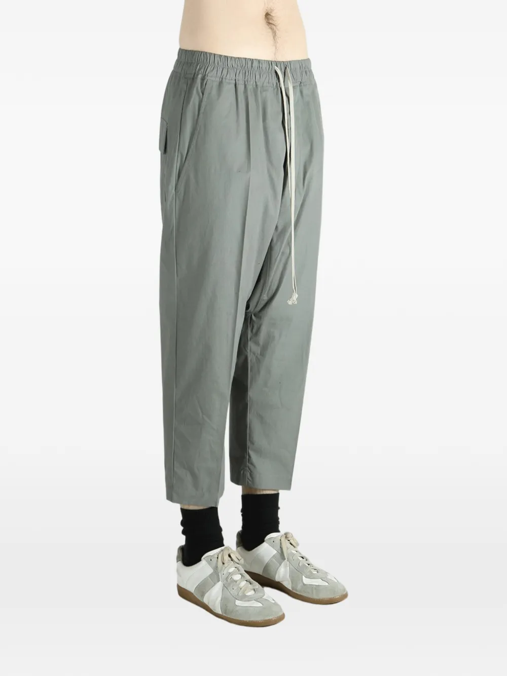 Rick Owens Broek met trekkoordtaille Groen