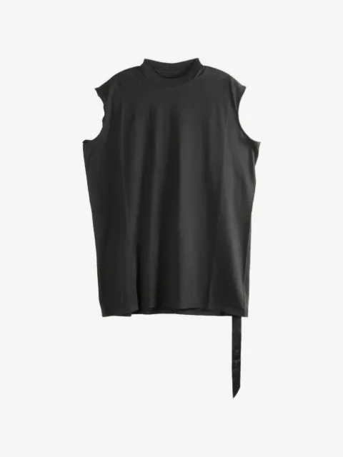 Rick Owens DRKSHDW توب برقبة قصيرة وبدون أكمام