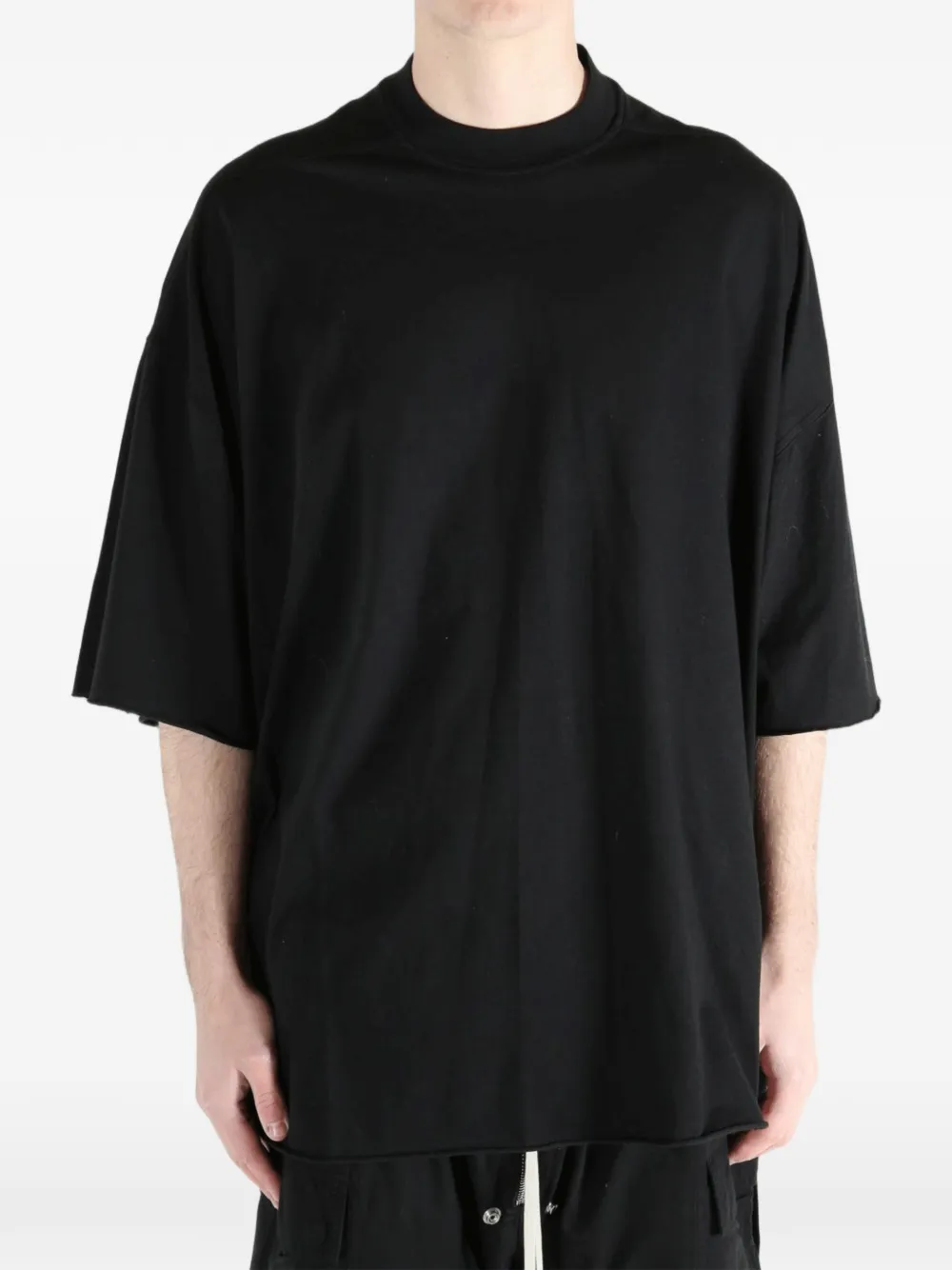 Rick Owens DRKSHDW T-shirt met strikdetail Zwart