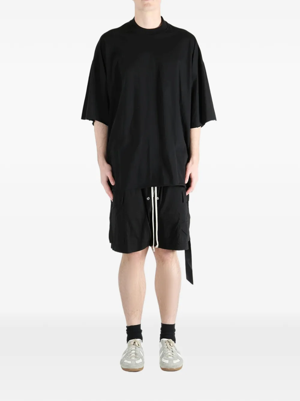 Rick Owens DRKSHDW T-shirt met strikdetail Zwart