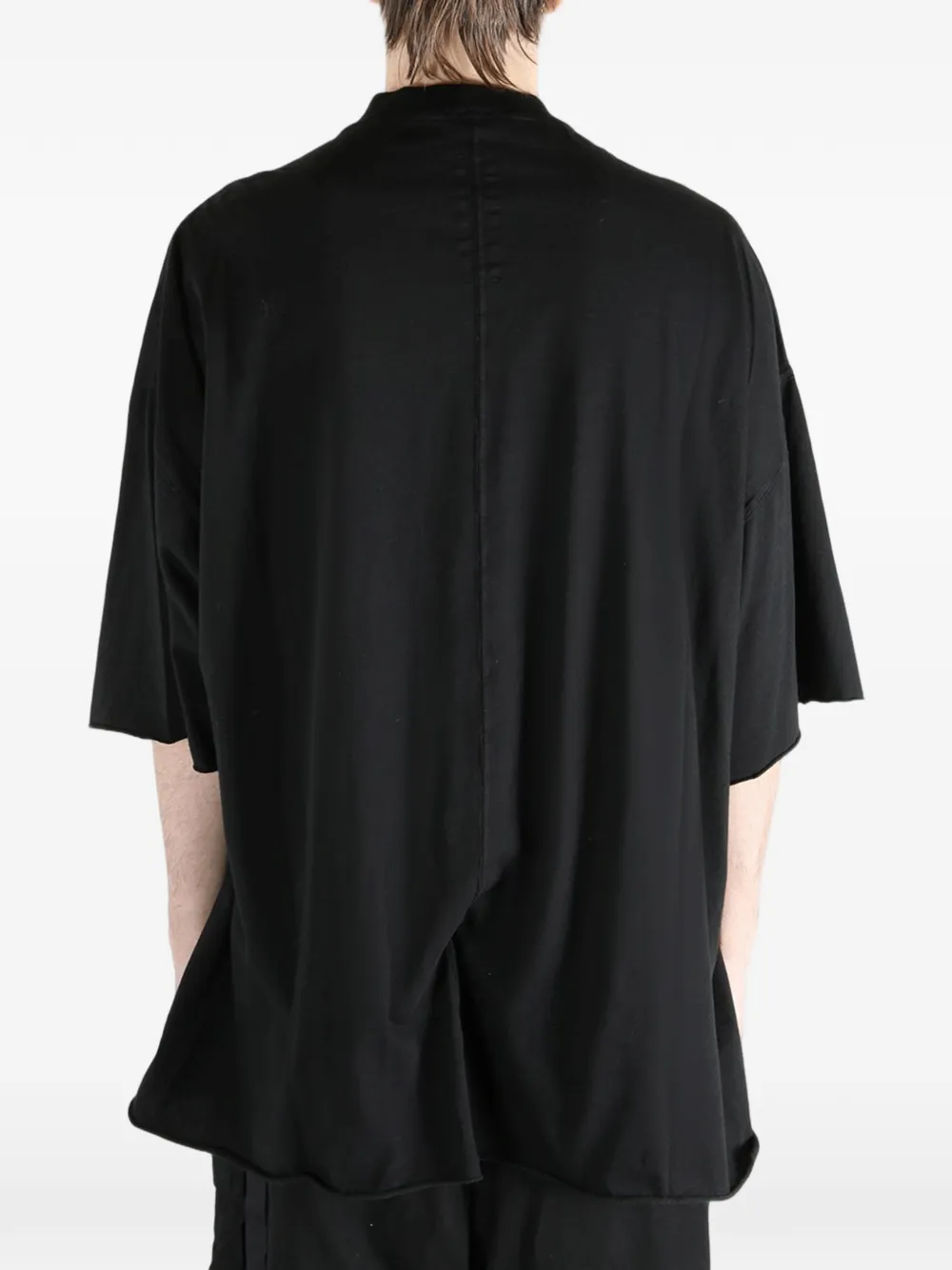 Rick Owens DRKSHDW T-shirt met strikdetail Zwart
