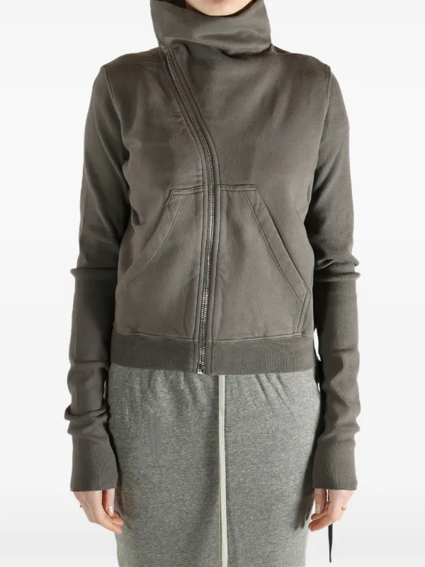 Rick Owens DRKSHDW ジップアップ スウェットシャツ | グレー 