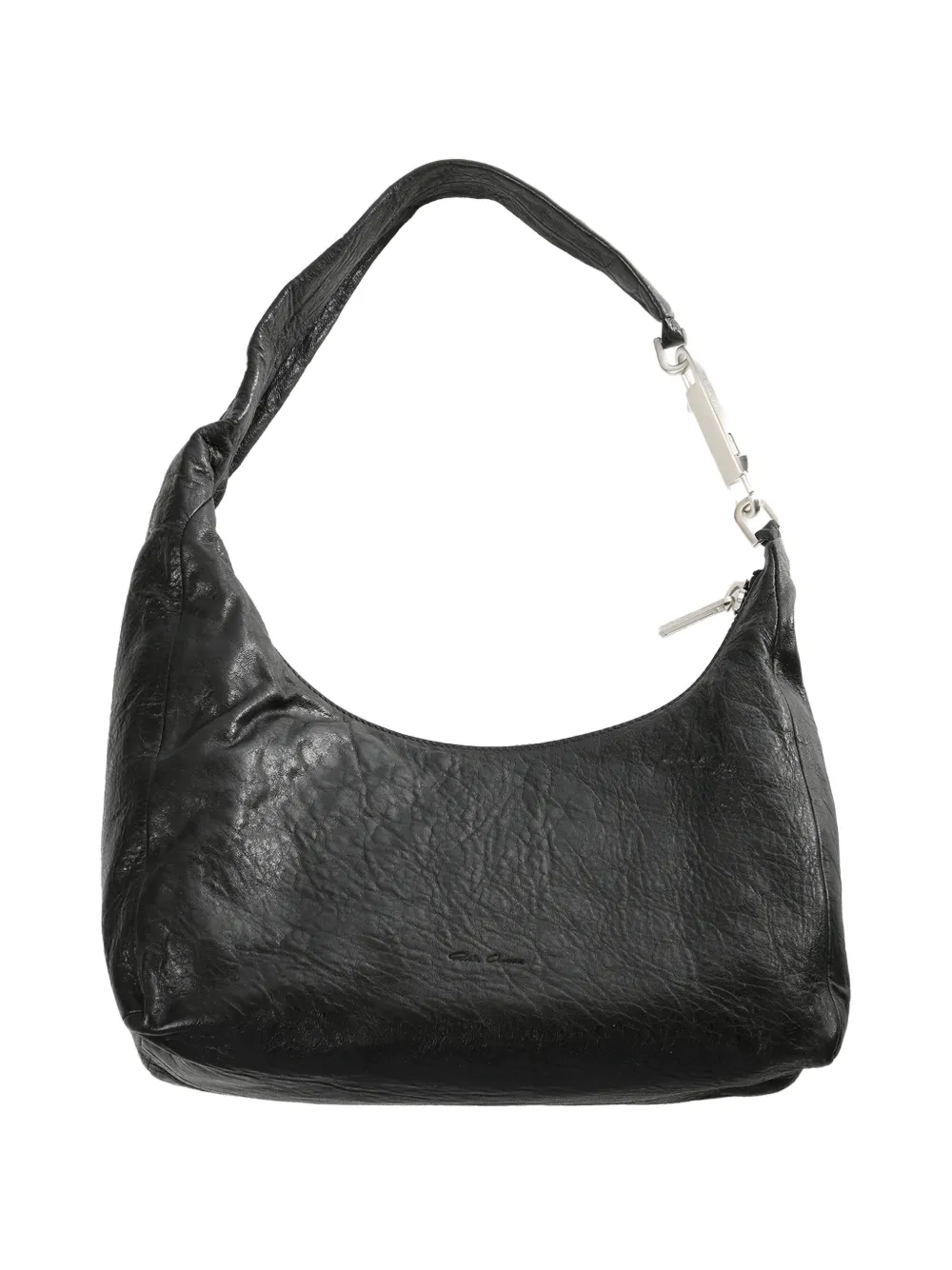 Rick Owens small Gemini zip shoulder bag - Nero