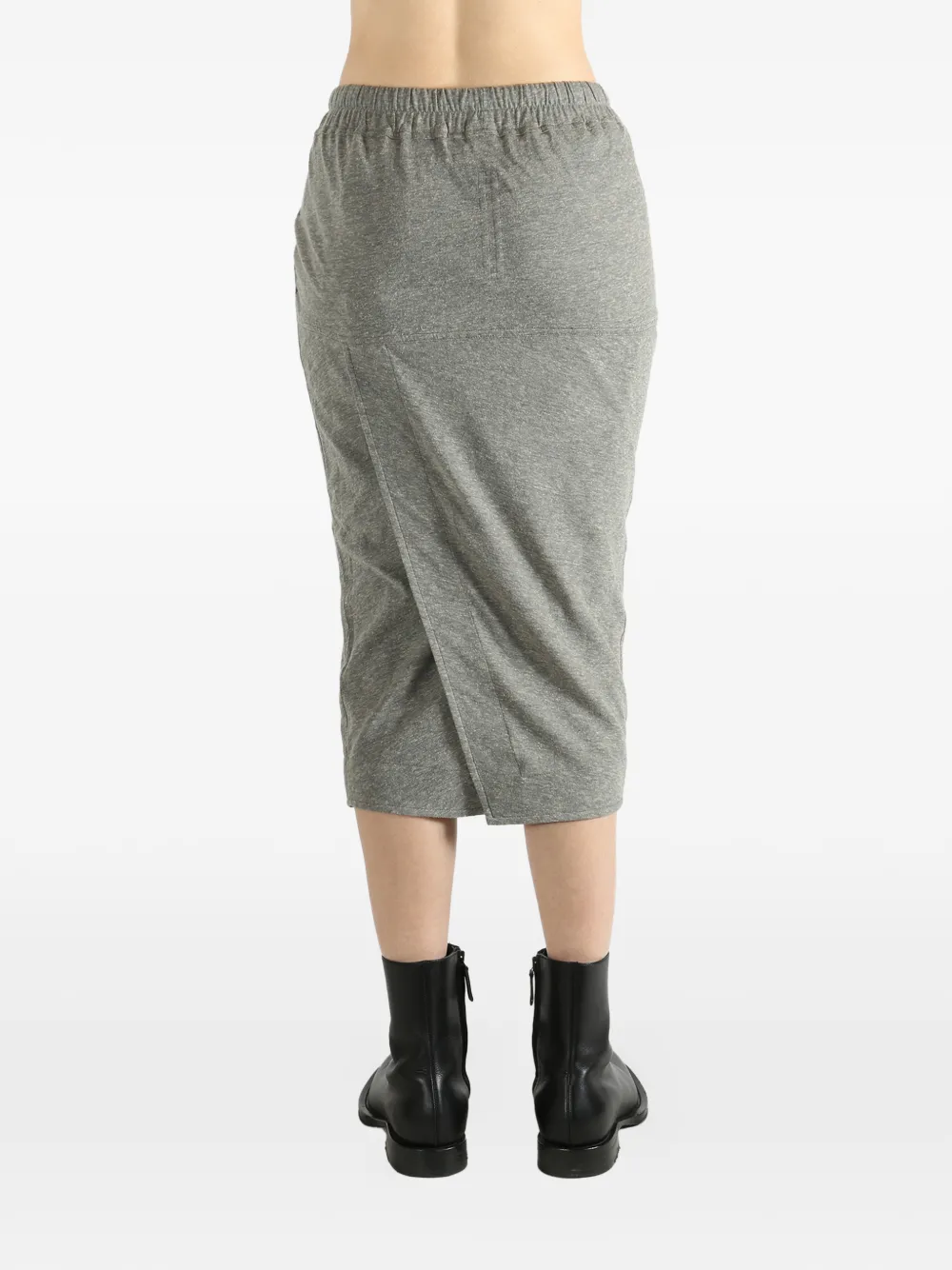 Rick Owens DRKSHDW Pillar midi-rok Grijs