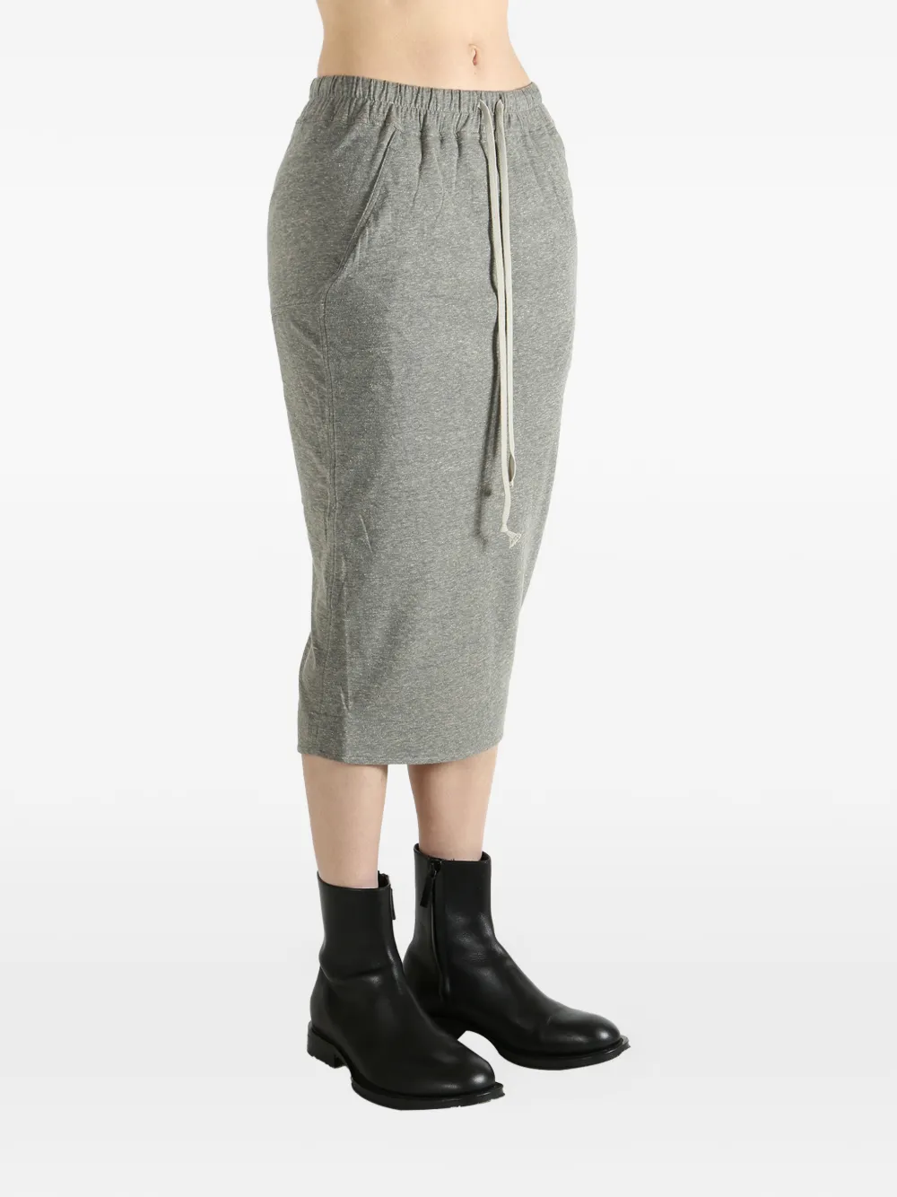 Rick Owens DRKSHDW Pillar midi-rok Grijs