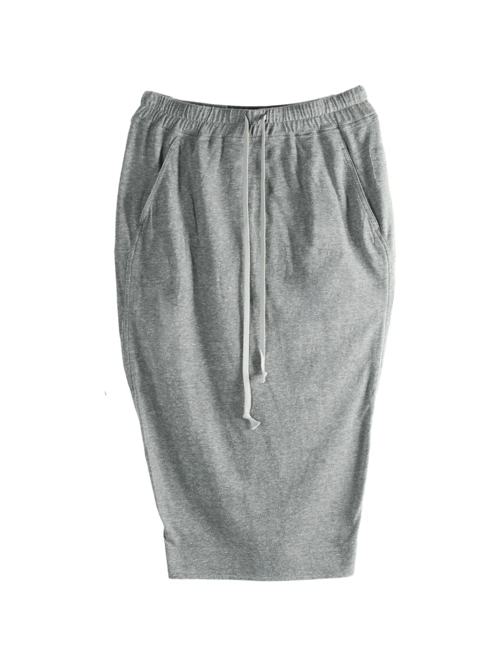 Rick Owens DRKSHDW drawstring-fastening midi skirt - Grigio