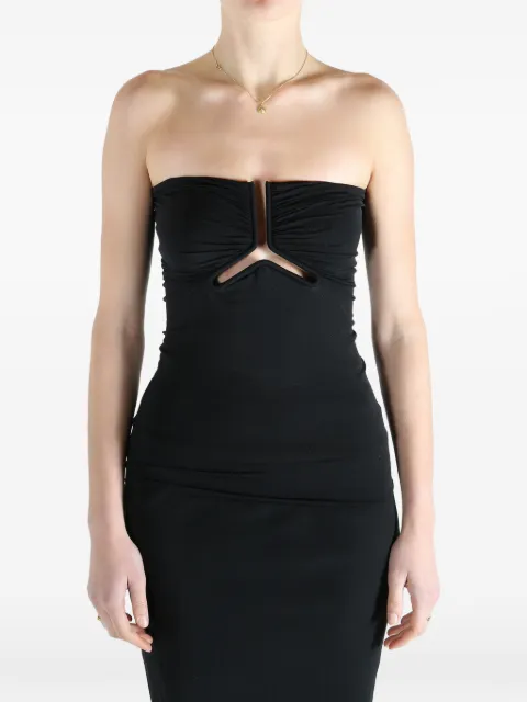 Rick Owens ruched-effect tube top
