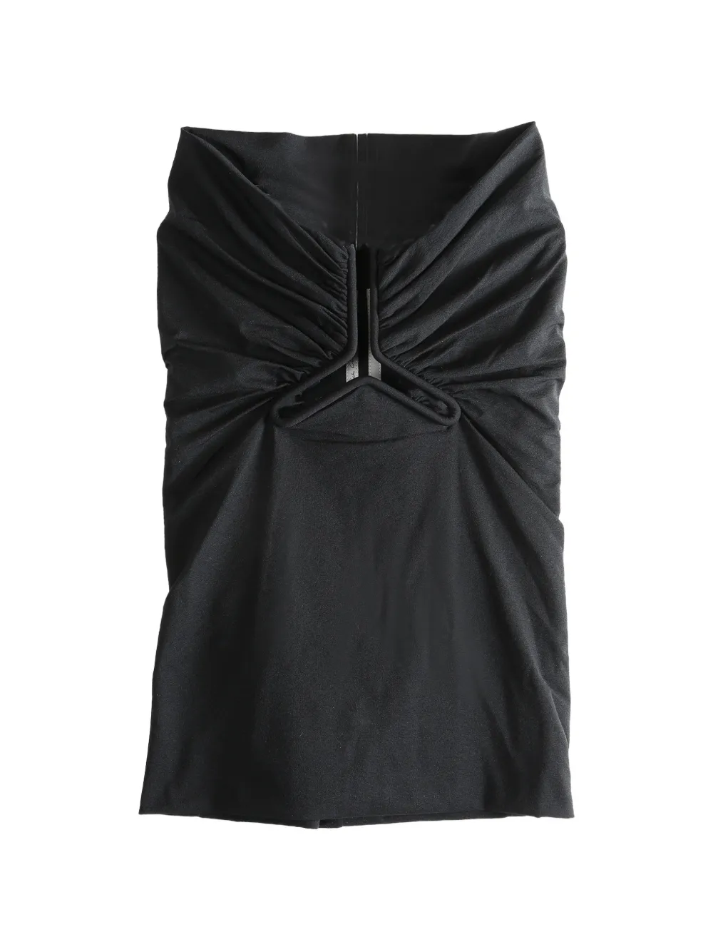 ruched-effect tube top