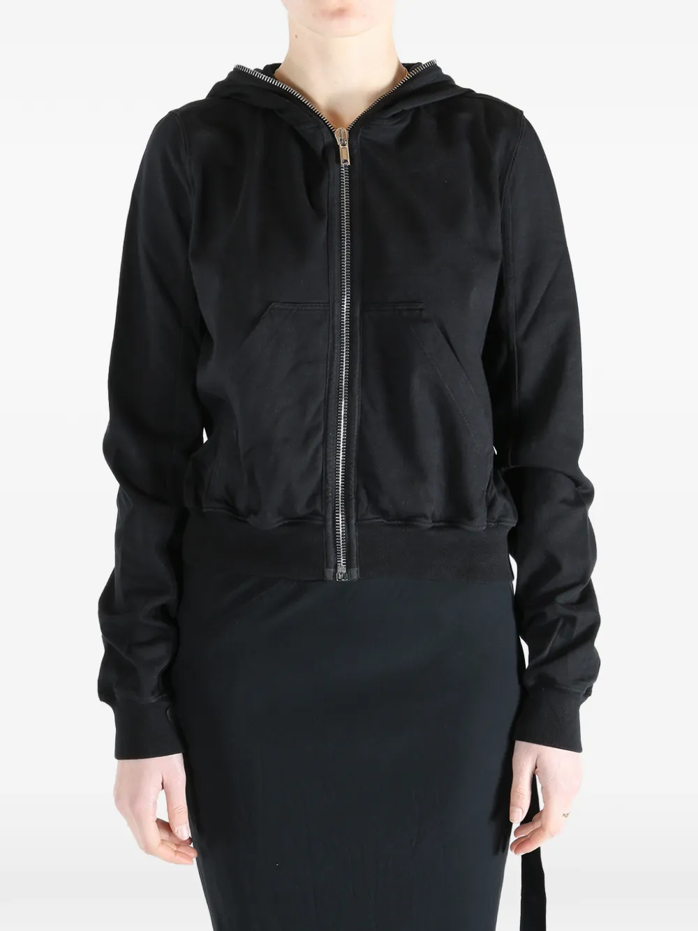 Rick Owens DRKSHDW Hoodie met rits Zwart