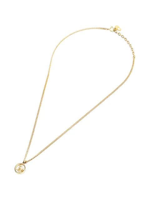 Christian Dior Pre-Owned 1980-1990s logo necklace