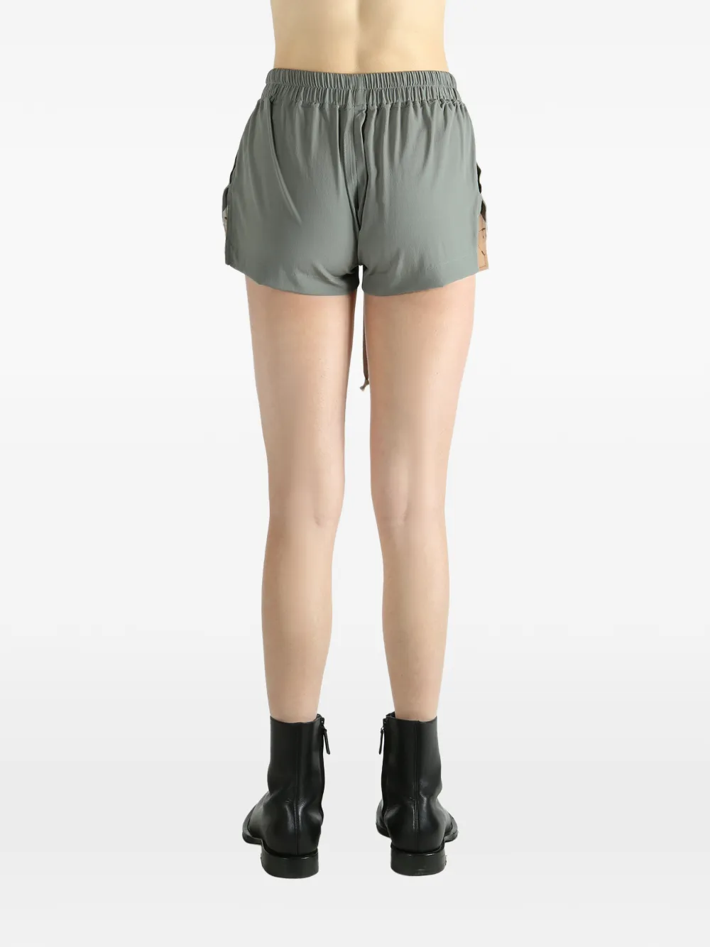 Rick Owens Shorts met trekkoord en vlakken Groen