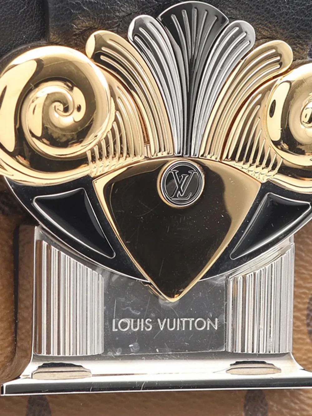 2017 Monogram Reverse Column Clutch Bag