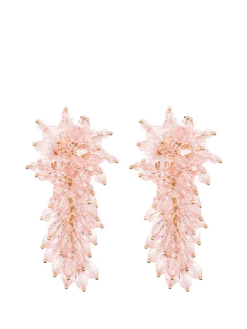 Self-Portrait beaded drop earrings