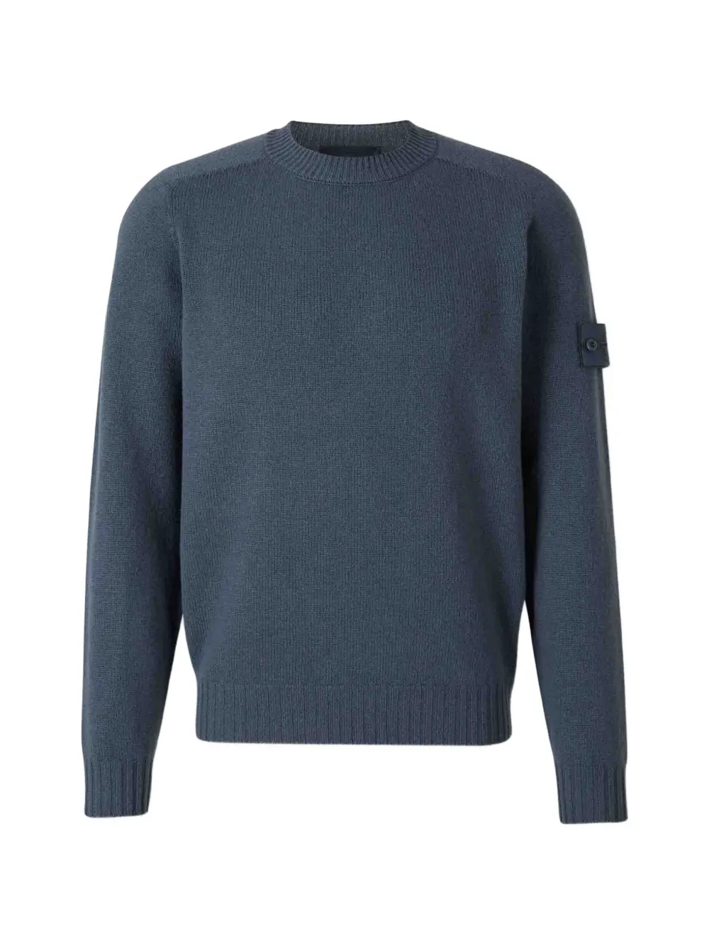 Stone Island patch crew-neck sweater - Blue