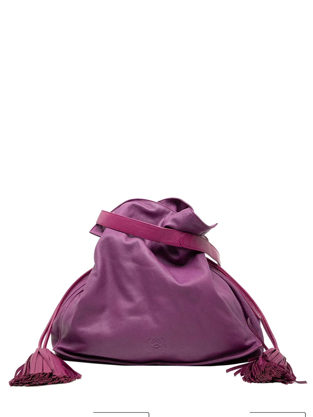 Loewe Pre-Owned 2012 Calfskin Flamenco Tassel 36 crossbody bag - Viola