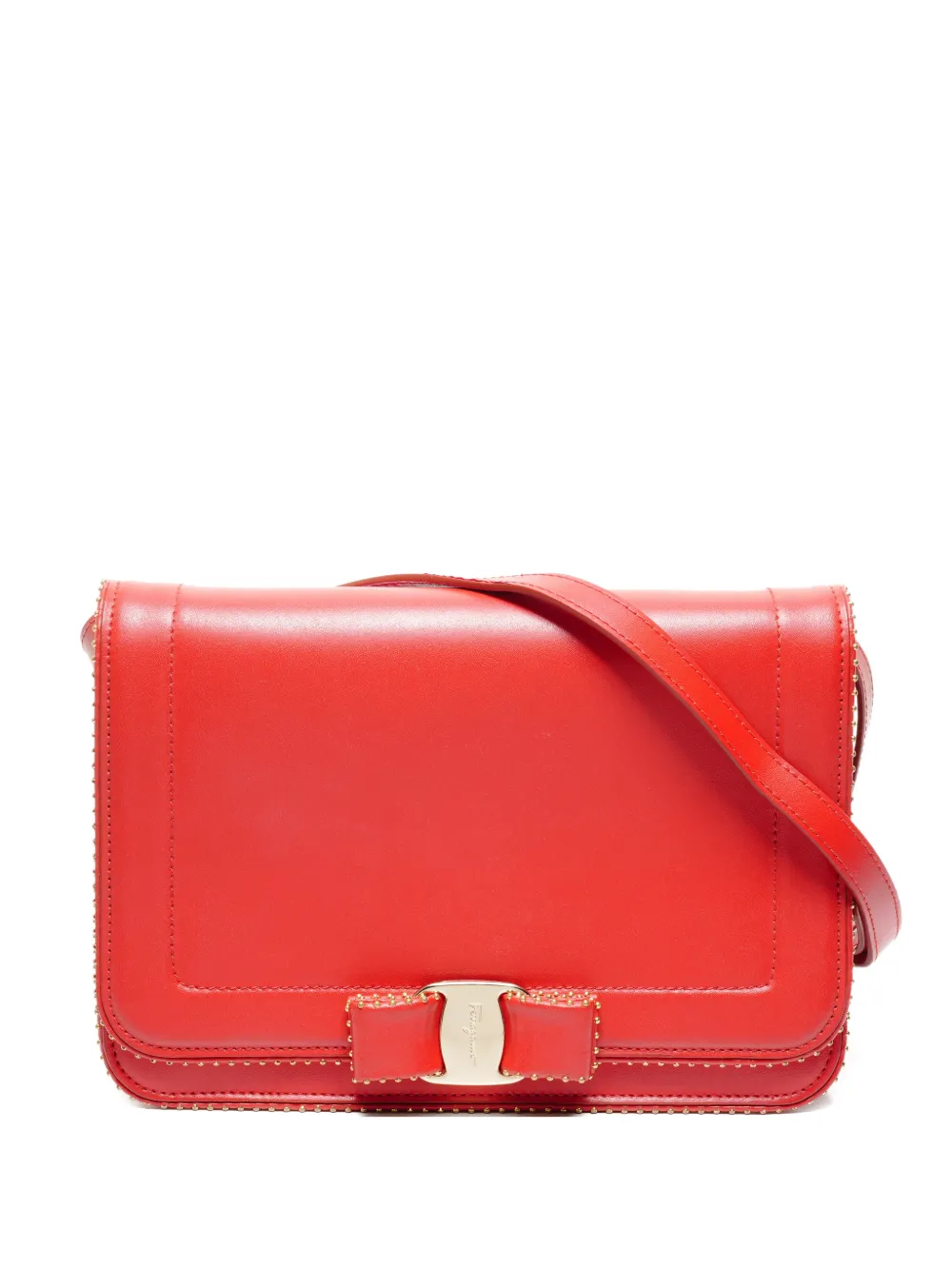 Ferragamo Pre-Owned 2000-2017 Vara Ribbon cross body bag – Red