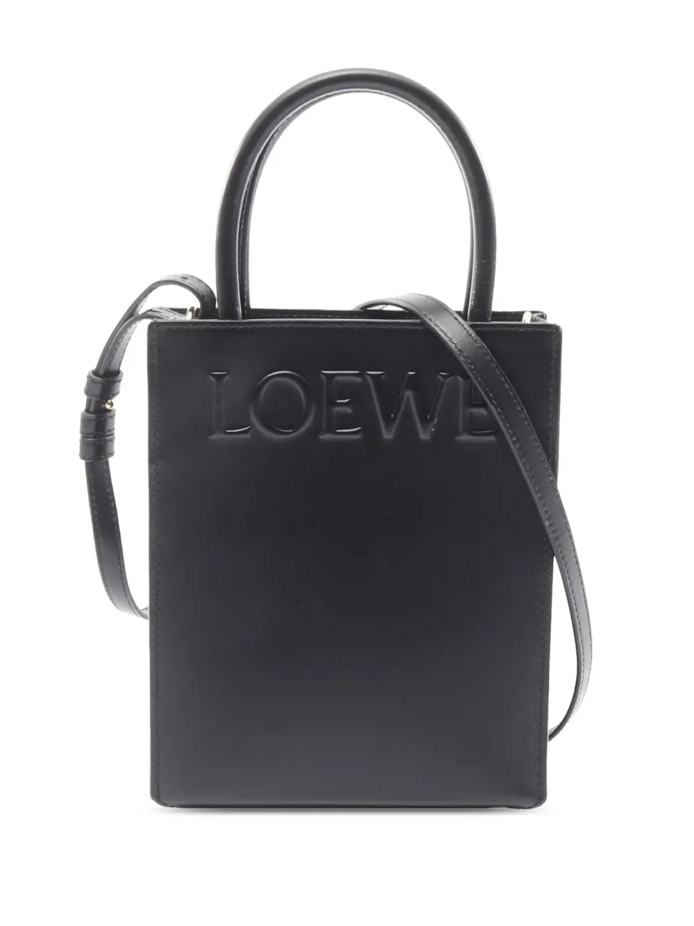 Loewe Pre-Owned 2010-2026 Leather Standard A5 Tote satchel - Nero