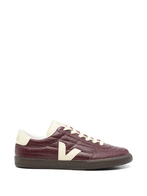 VEJA lizard-effect lace-up sneakers