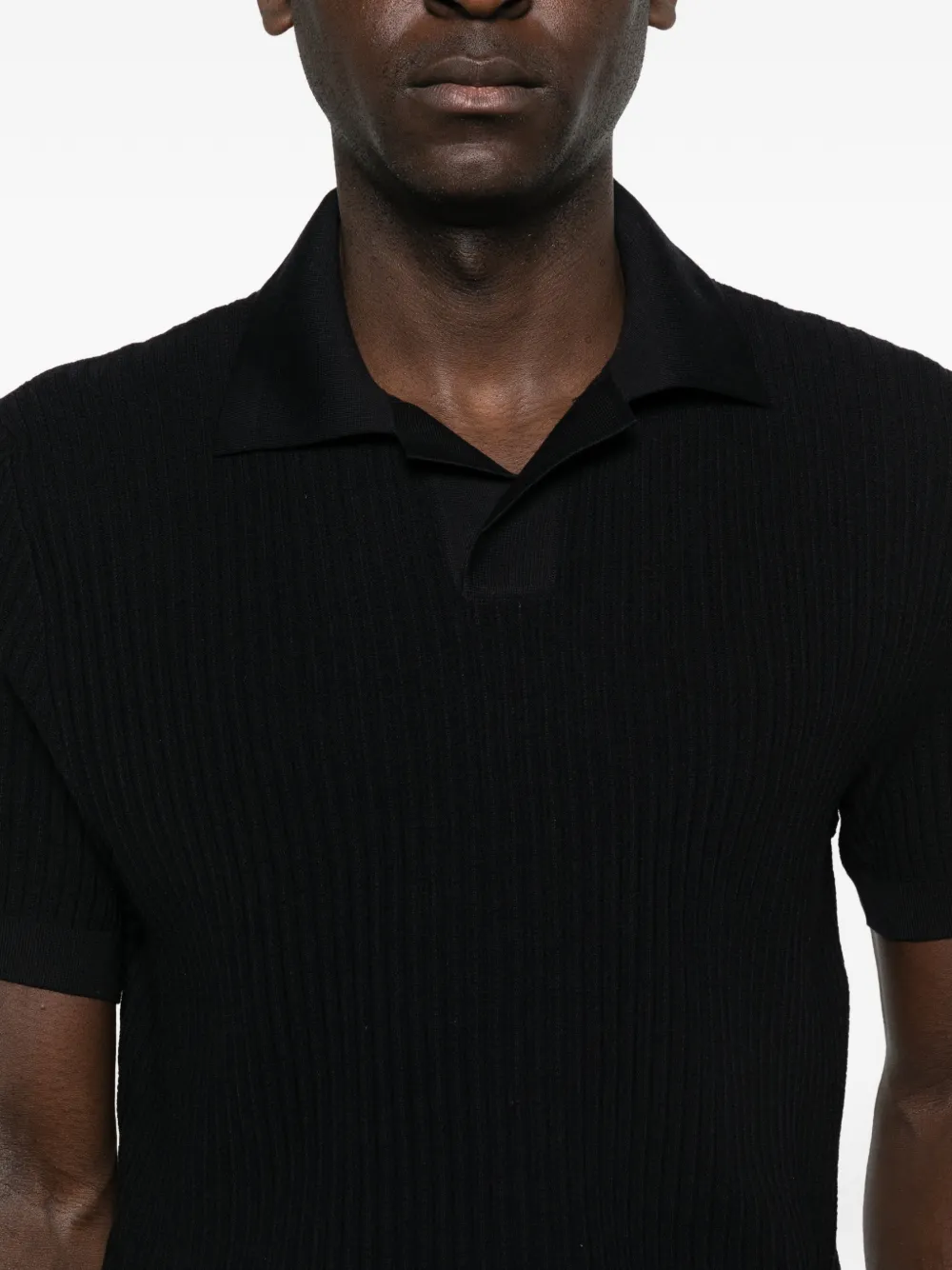 Brioni Geribbeld T-shirt Blauw