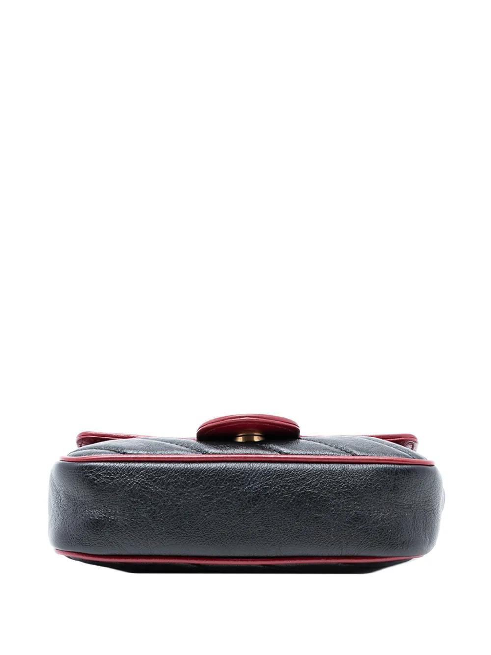 Gucci Pre-Owned 2016-2025 Super Mini GG Marmont Matelasse Leather Torchon Flap crossbody bag - Nero