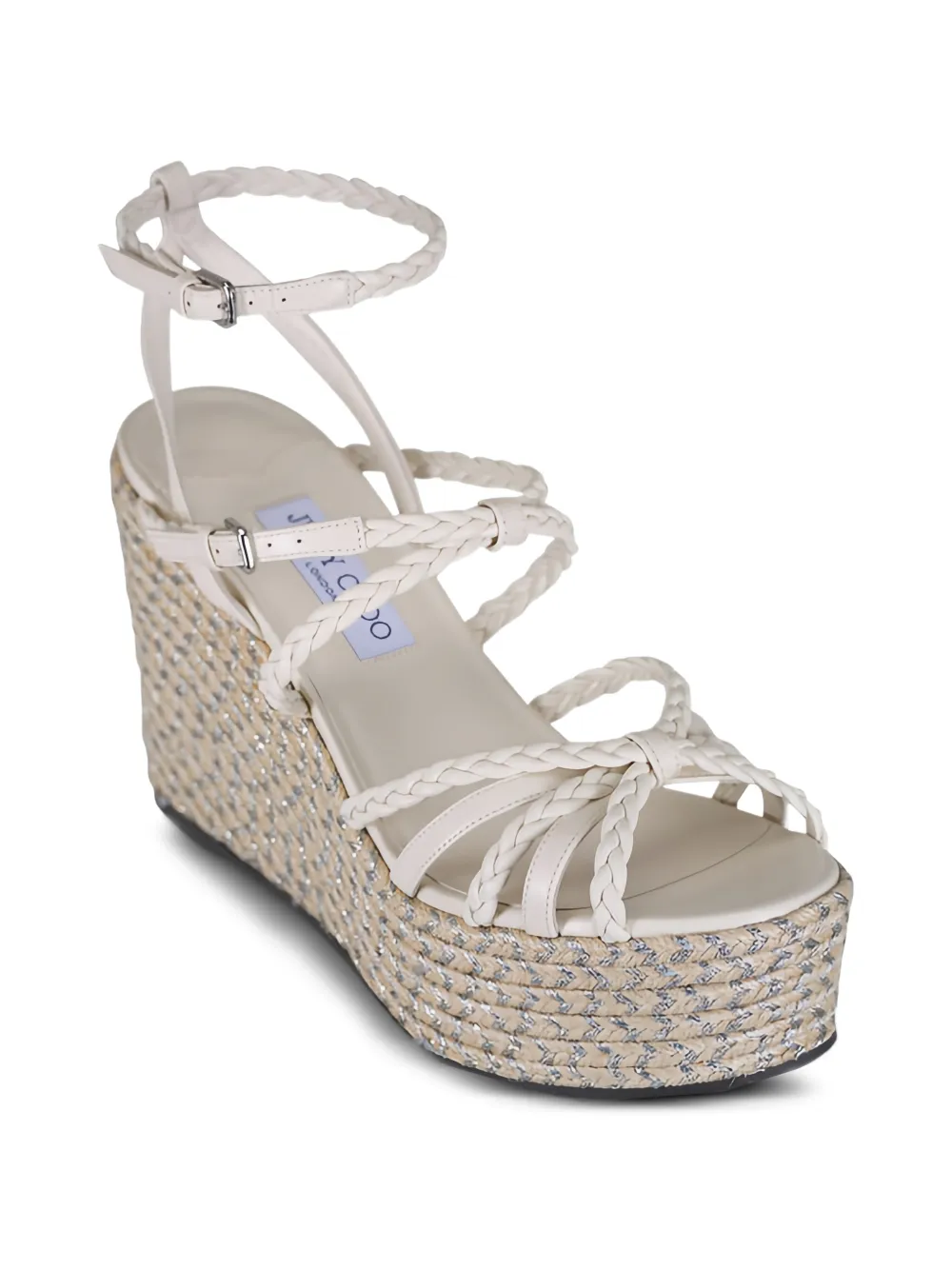 Jimmy Choo braided jute espadrilles Beige