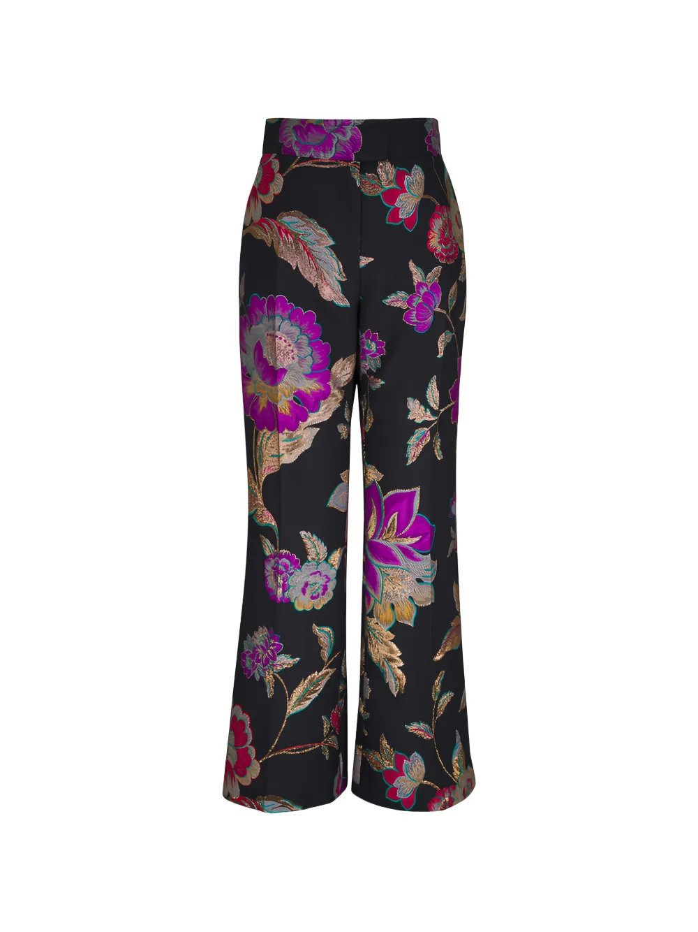Valentino Garavani jacquard floral trousers - Black