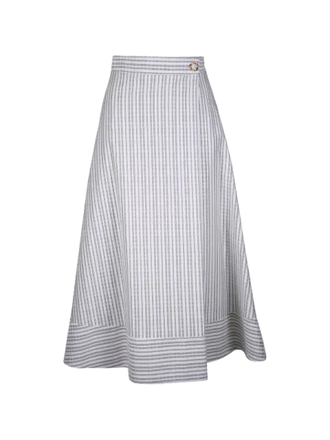 Agnona striped a-line skirt