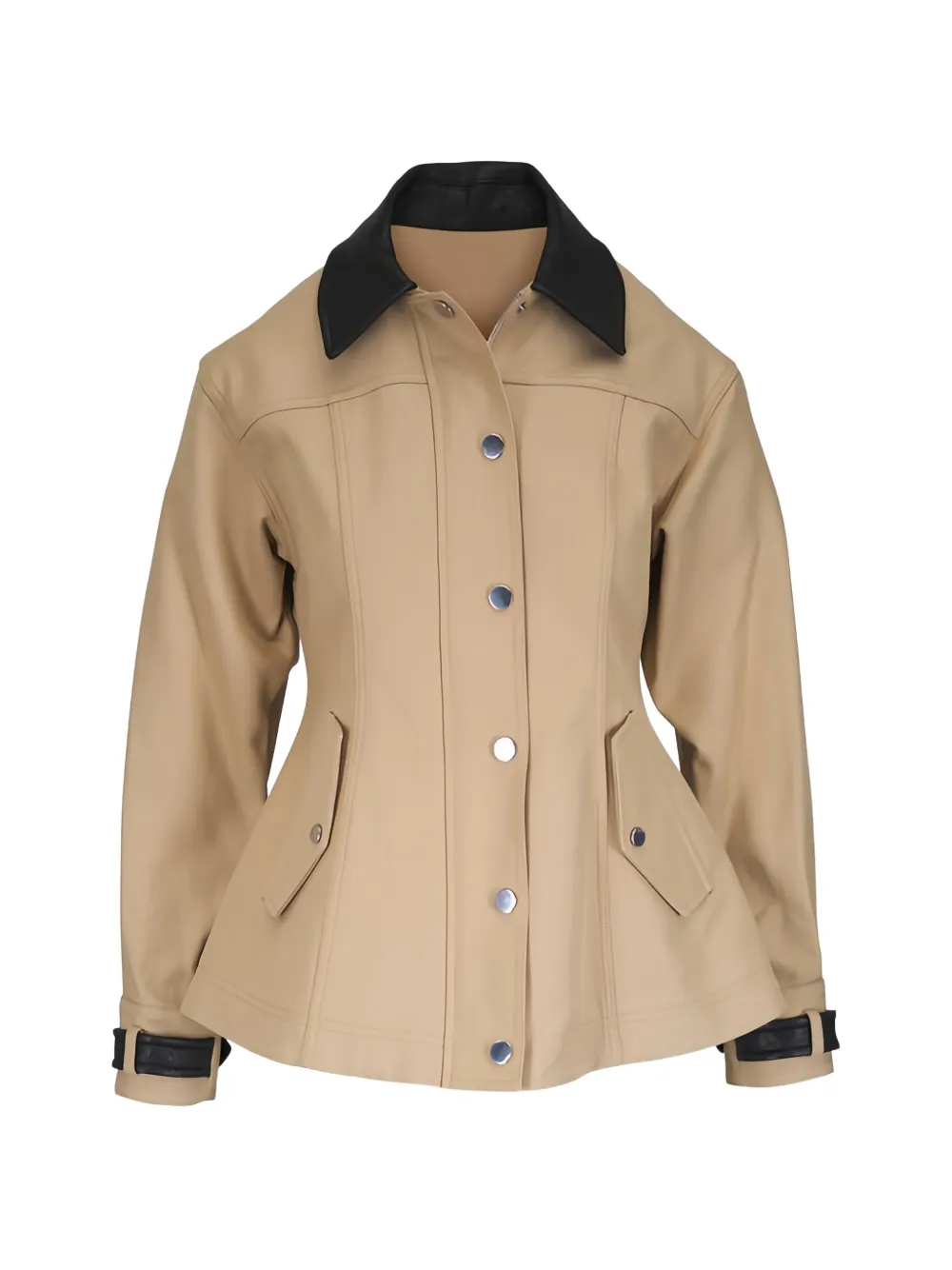 Veronica Beard Talla Water Repellent Cotton Jacket In Sand