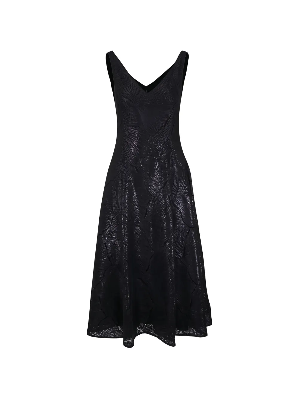 Akris Seafan midi dress - Nero