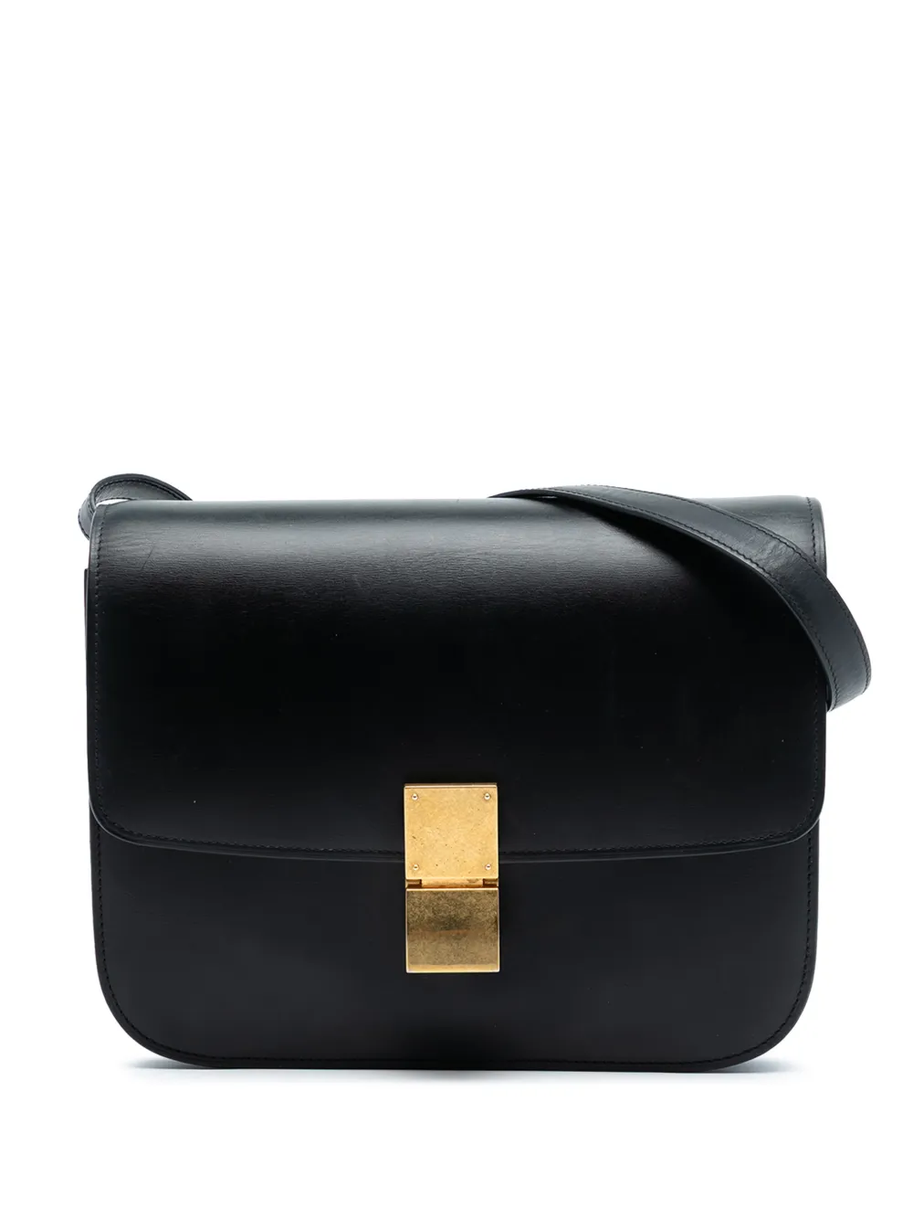 Celine Pre-Owned 2015 Medium Calfskin Classic Box crossbody bag - Nero