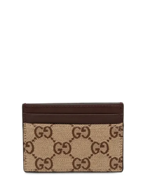 Gucci Pre-Owned tarjetero de lona con motivo GG 2000-2015
