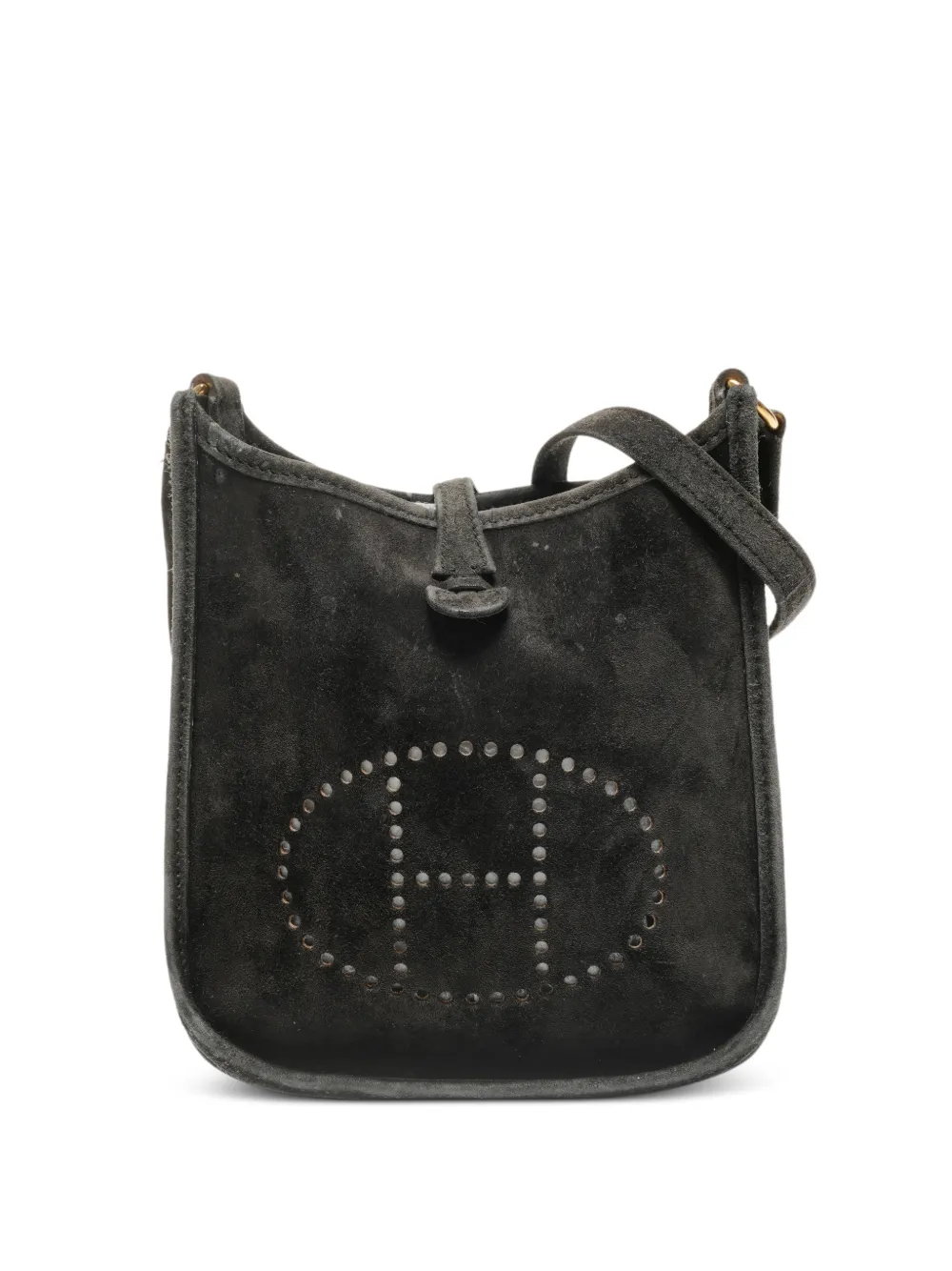 Hermès Pre-Owned 2004 Evelyn TPM logo-cut-out cross body bag – Grey