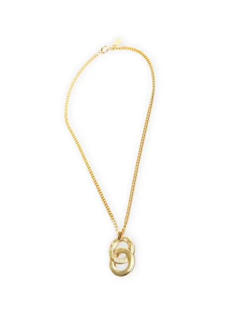 Celine Pre-Owned 1980-1990s logo necklace