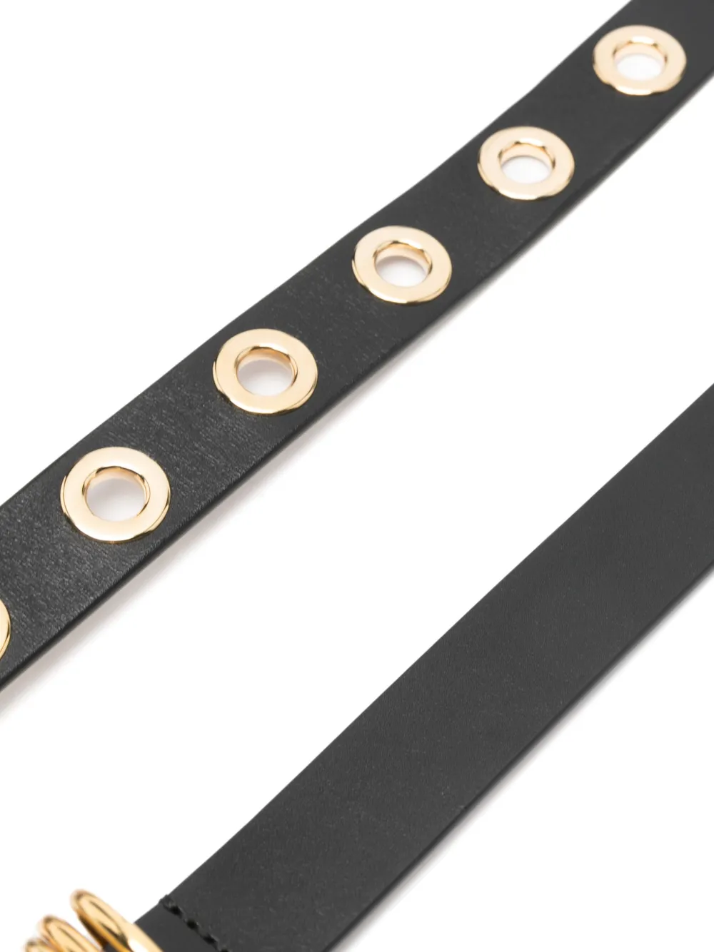 Déhanche Hollyhock riem met 10 gaten Zwart