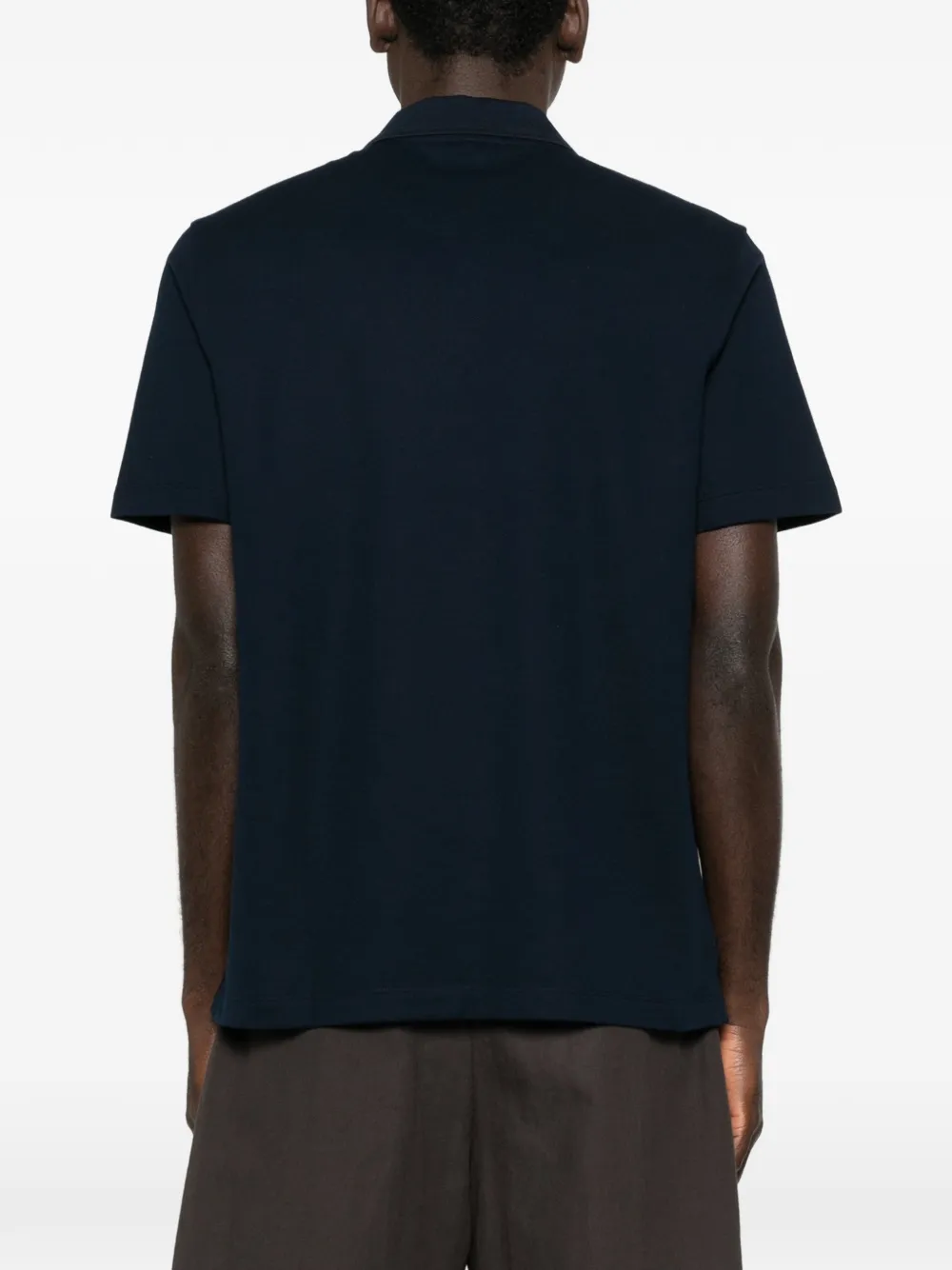 Brioni Poloshirt met knopen Blauw