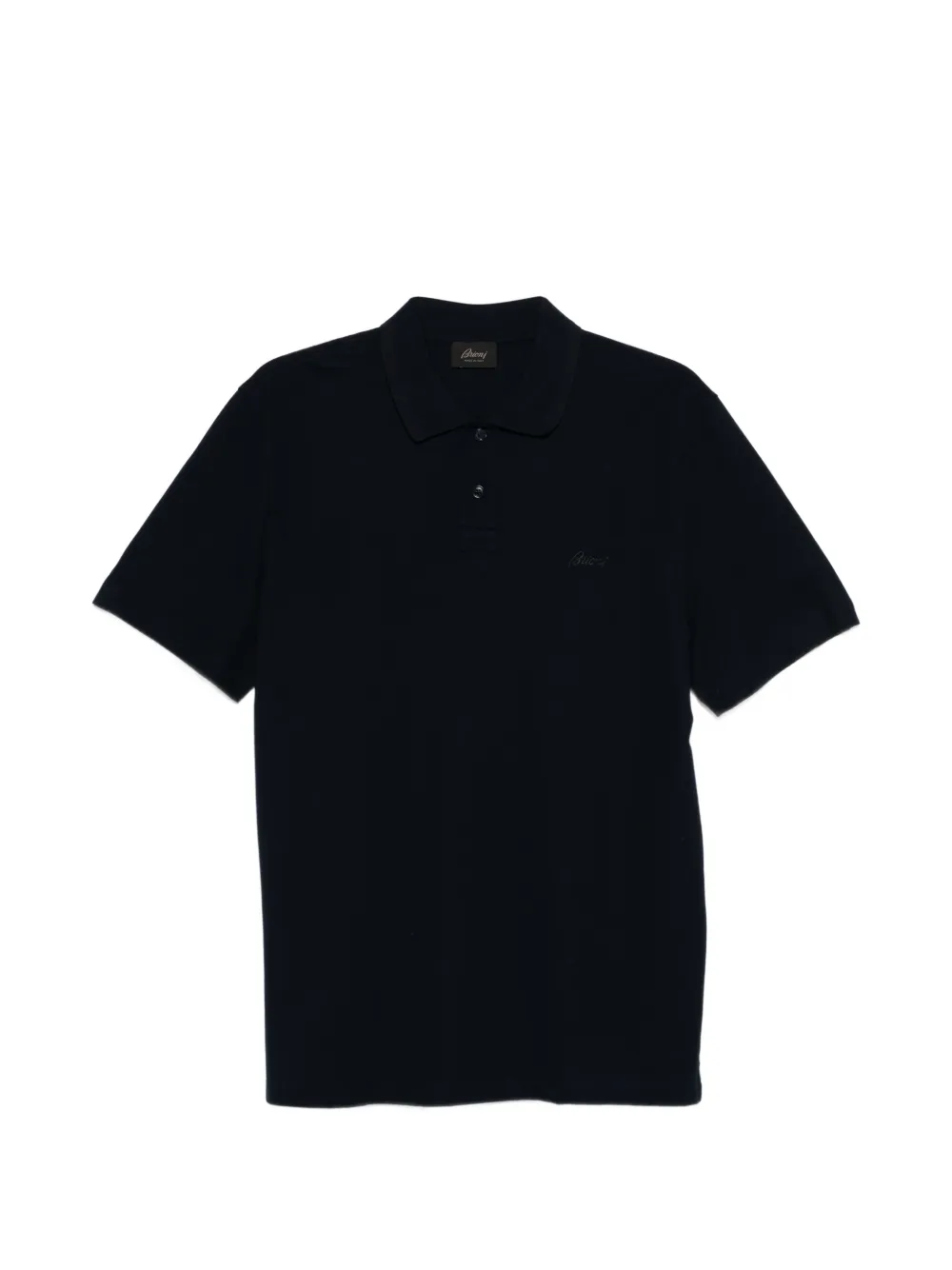 Brioni buttoned polo shirt - Blu