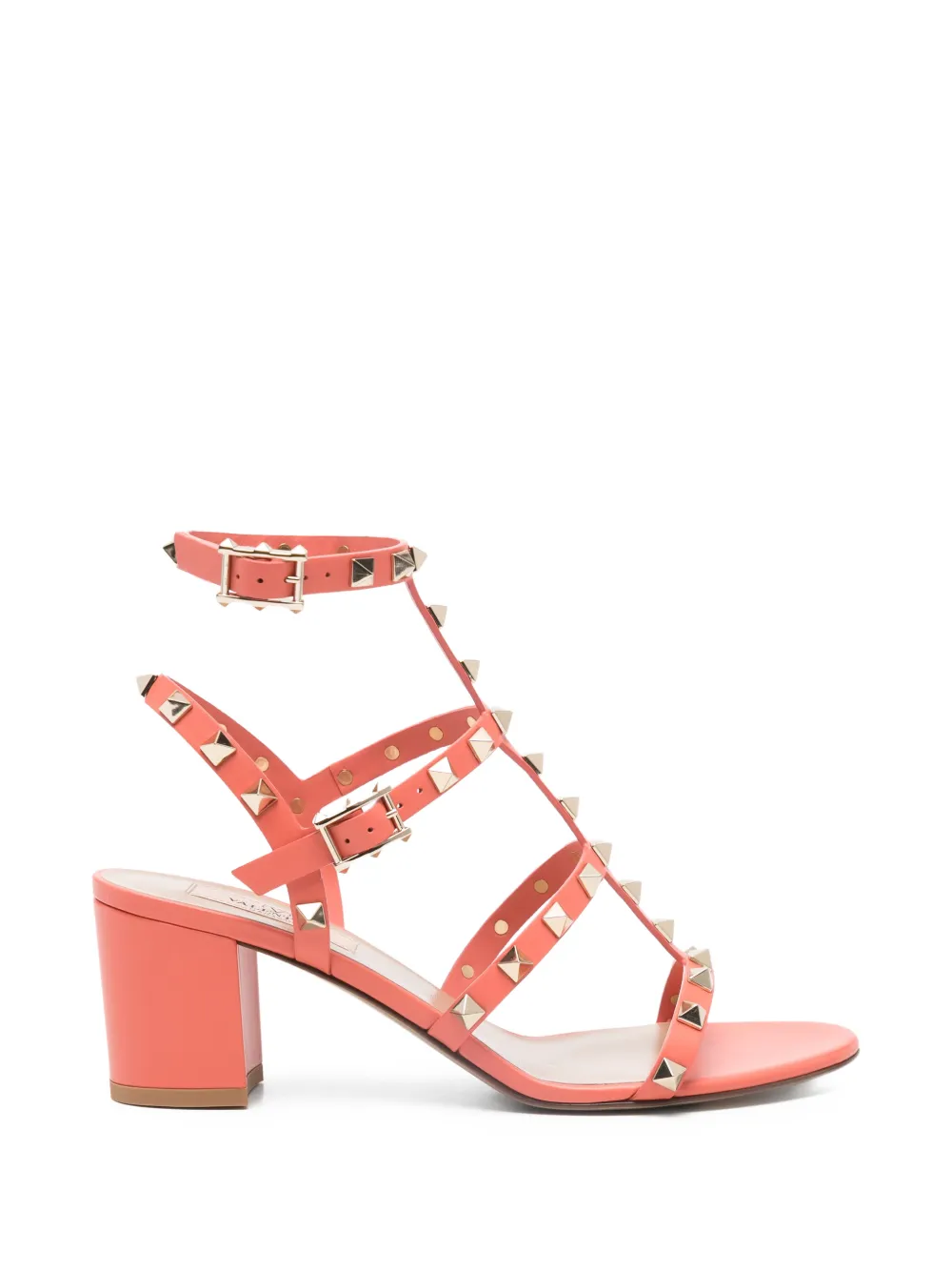 Valentino Garavani studded caged sandals Roze