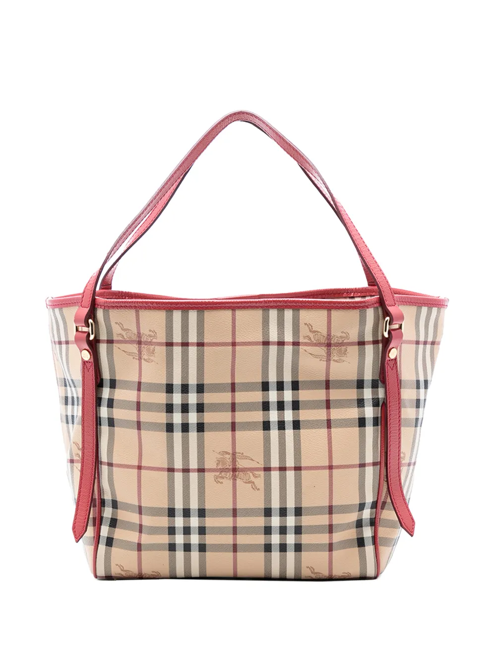 Burberry Pre-Owned 2000-2017 Small Haymarket Check Coated Canvas Canterbury tote bag - Marrone