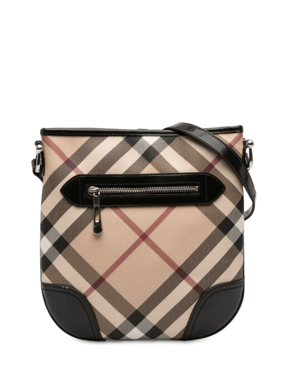 Burberry Pre-Owned 2000-2017 Supernova Check Coated Canvas Dryden crossbody bag - Marrone