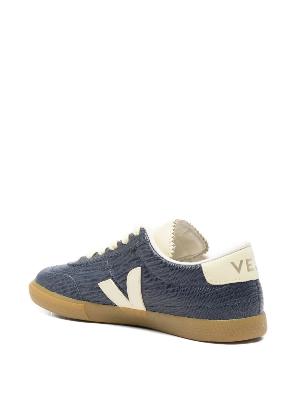 VEJA Panenka lizard-effect sneakers Blauw