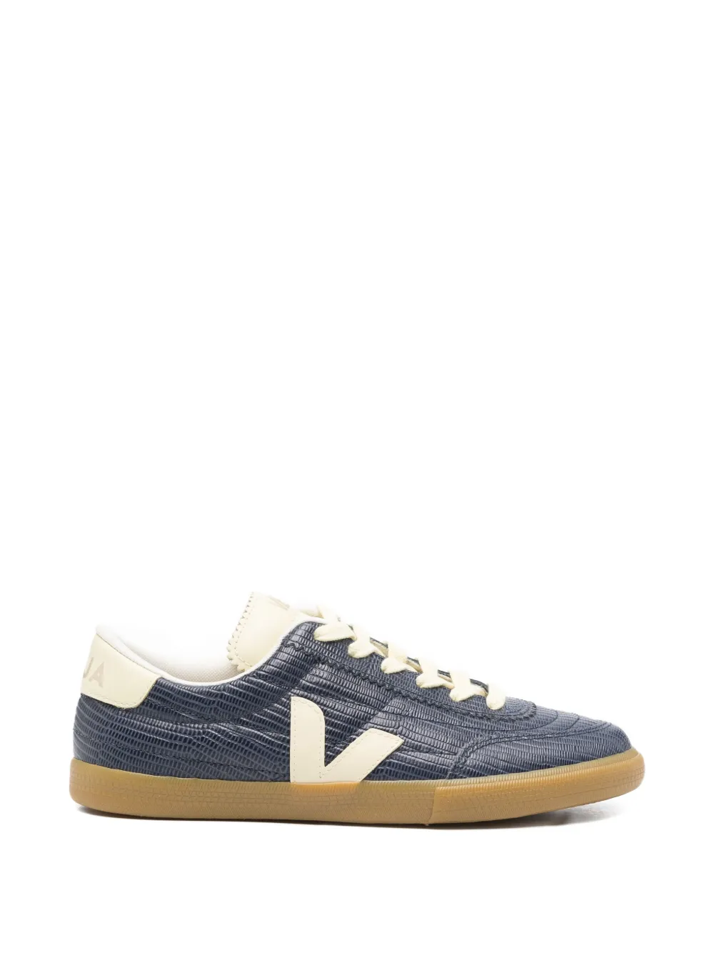 VEJA Panenka lizard-effect sneakers Blauw