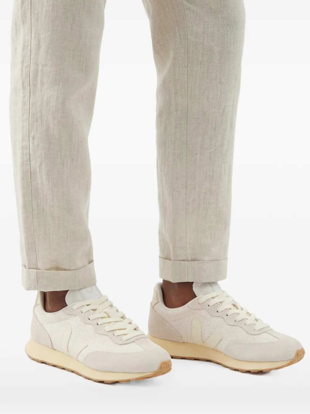 VEJA Rio Branco II sneakers met vlakken Beige