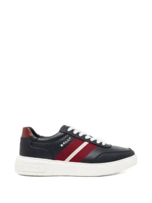 Bally Raise logo-print Leather Sneakers | Black | FARFETCH