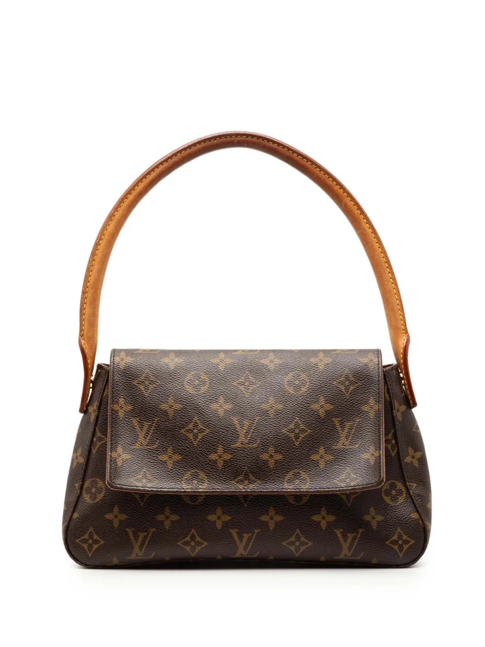 Louis Vuitton Pre-Owned Borsa a spalla Looping Mini con monogramma 2003 - Marrone