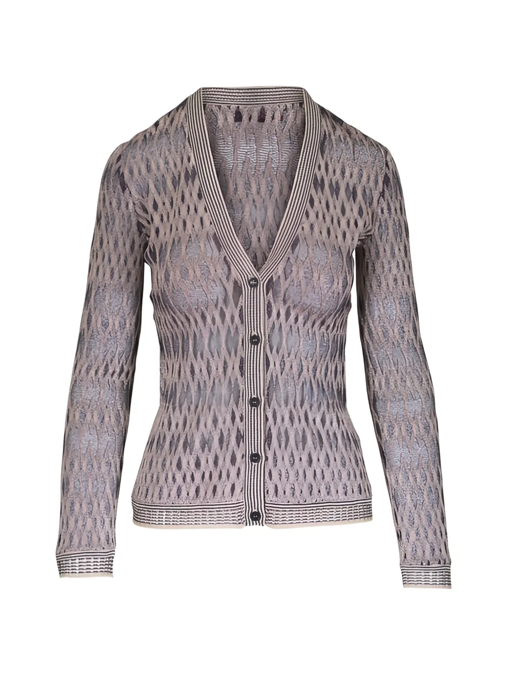 Missoni textured V-neck cardigan - Grigio