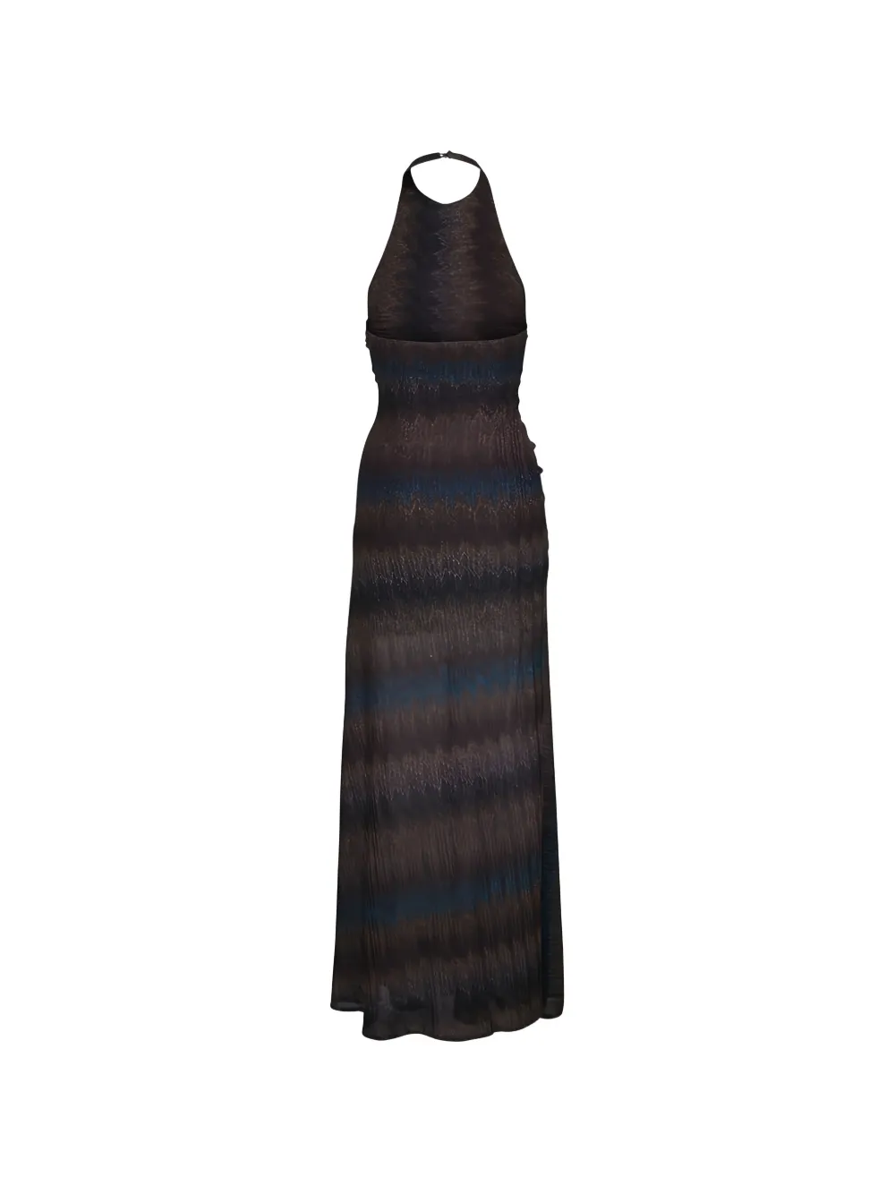  Missoni Halter Zigzag Gown - Brown 